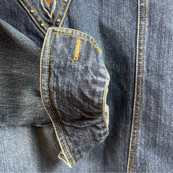 Gordon James Blue Denim Embellished Jacket Medium - Picture 10 of 11